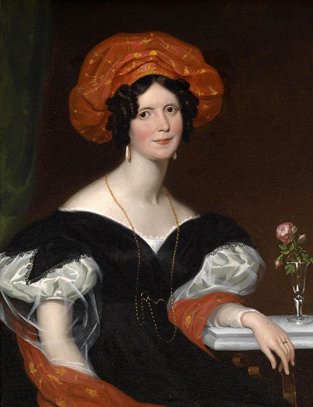 Portrait of a Seated Lady with Red Scarf
